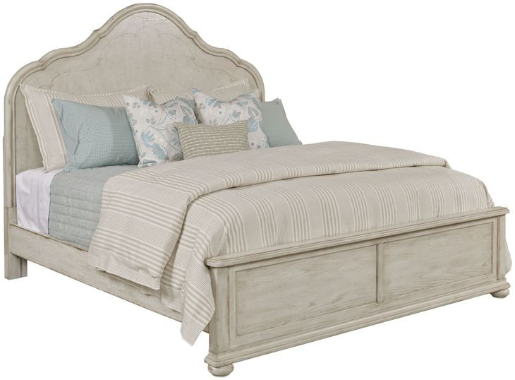 Vignette Creme California King Panel Bed