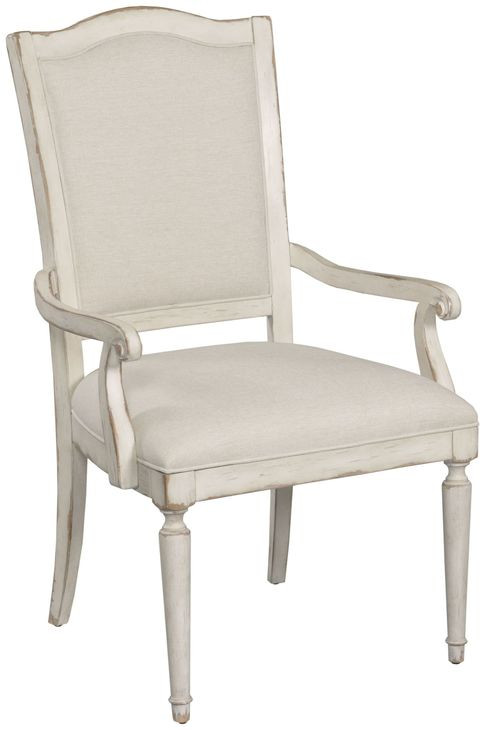 Daniella Creme Performance Fabric Arm Chair