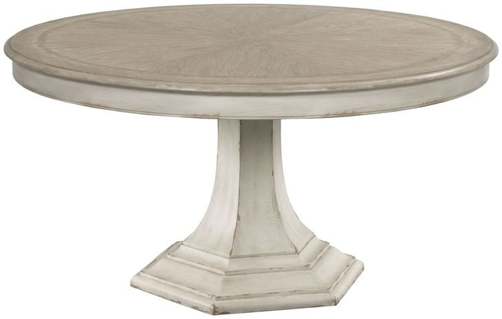 Civette Creme And Breve 60" Round Dining Table