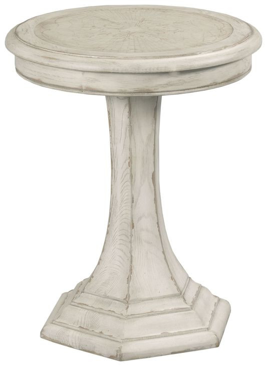 Civette Creme Round End Table