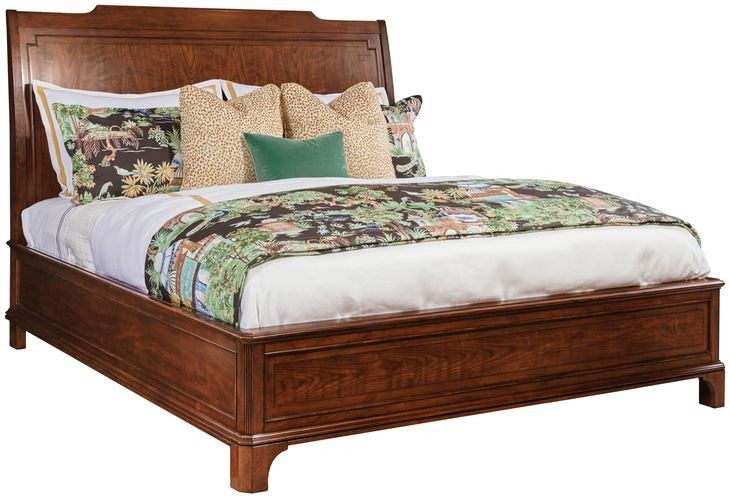 Helmuth Medium Stain King Sleigh Bed