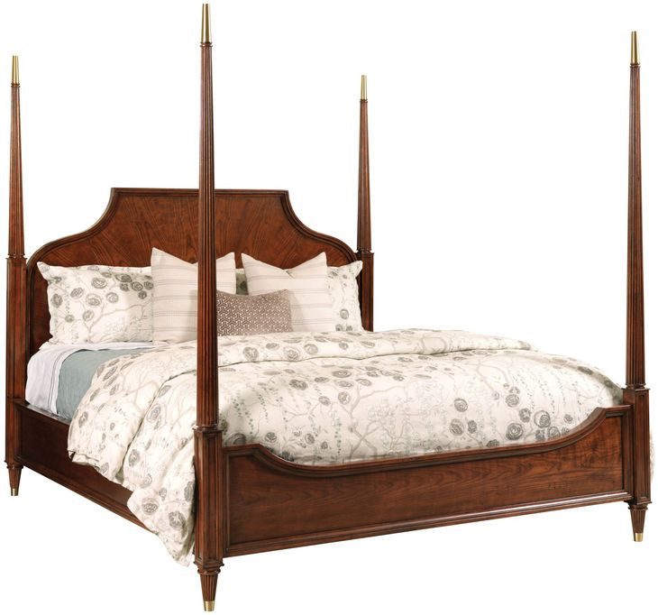 Duncan Medium Stain Queen Poster Bed
