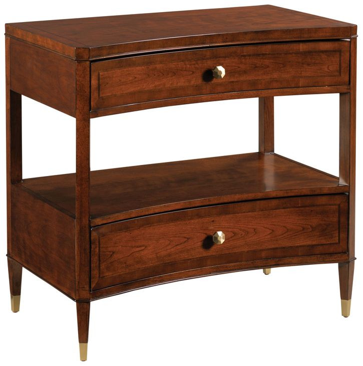 Julian Medium Stain 2 Drawer Nightstand