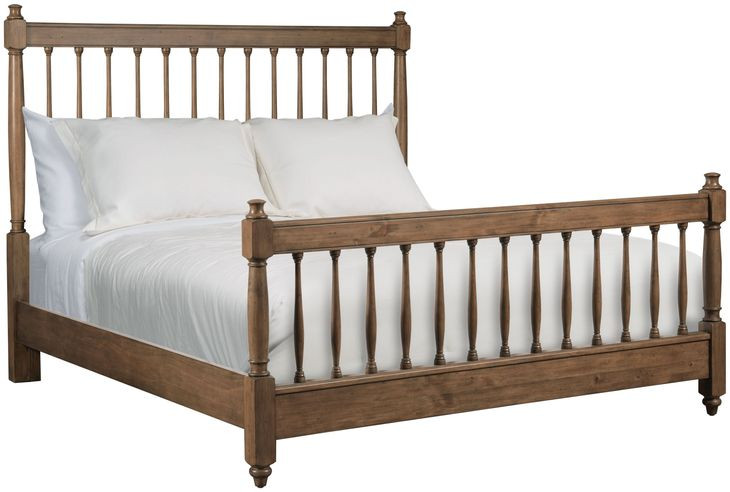 Arbor Bark King Spindle Low Profile Bed