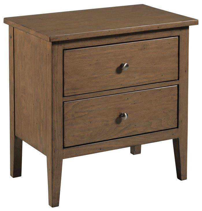 Glenwood Bark 2 Drawer Nighstand with LED Light