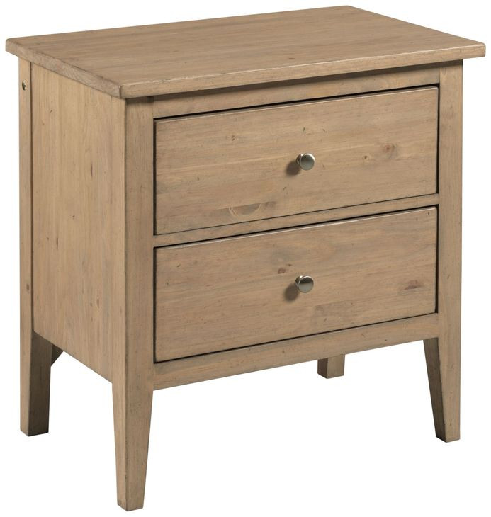 Glenwood Oatmeal 2 Drawer Nighstand with LED Light