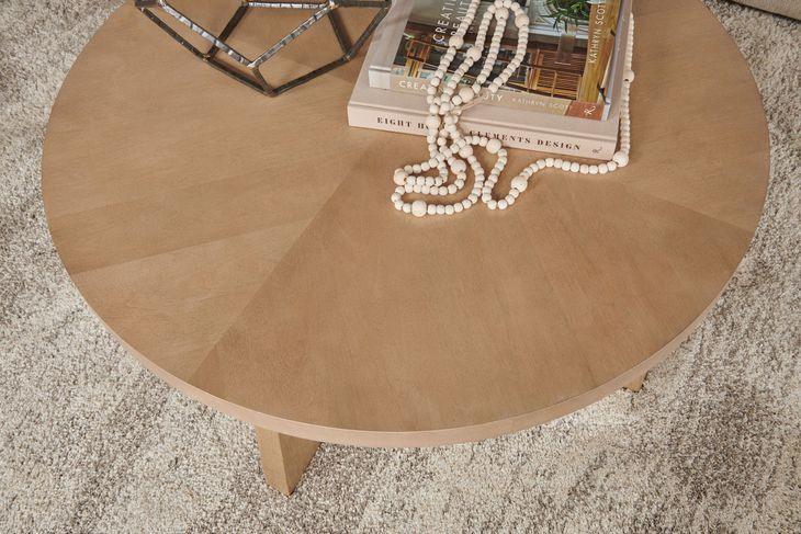 Archetype Light Caramel Round Coffee Table