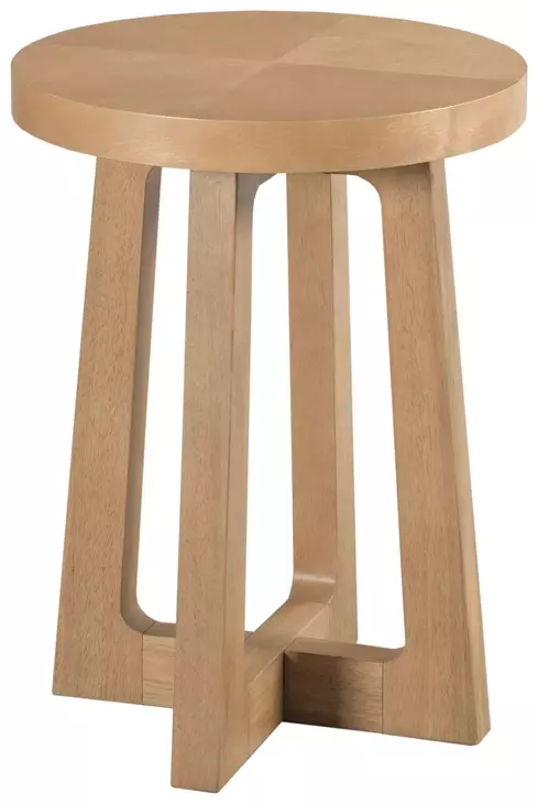 Archetype Light Caramel Round Accent Table