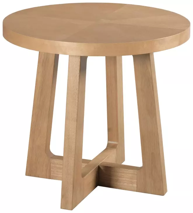 Archetype Light Caramel Round End Table