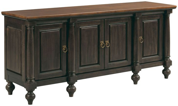 Harrison Bridgetown Black and Heritage Maple 72" TV Stand