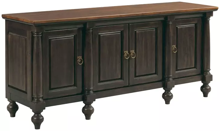 Harrison Bridgetown Black and Heritage Maple 72" TV Stand