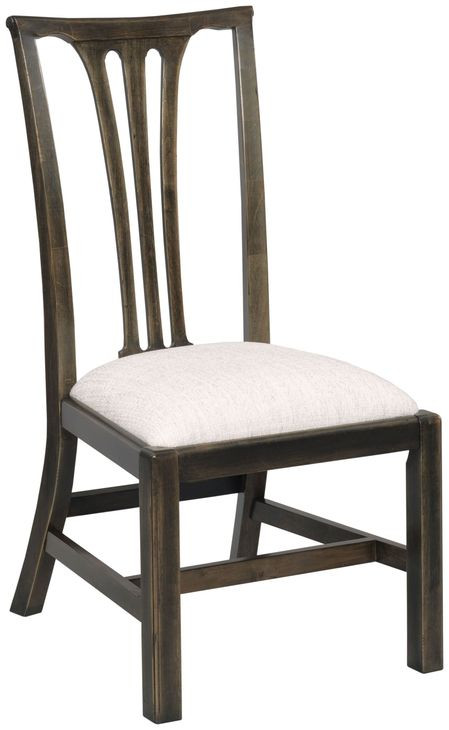 Fitts Bridgetown Black and Cream Upholstered Side chair