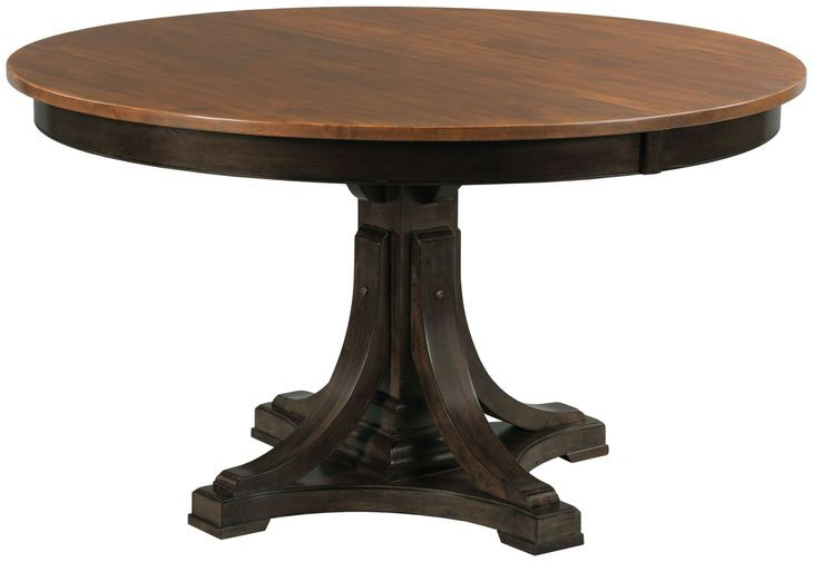Bromefield Bridgetown Black and Heritage Maple Oval Extendable Dining Table