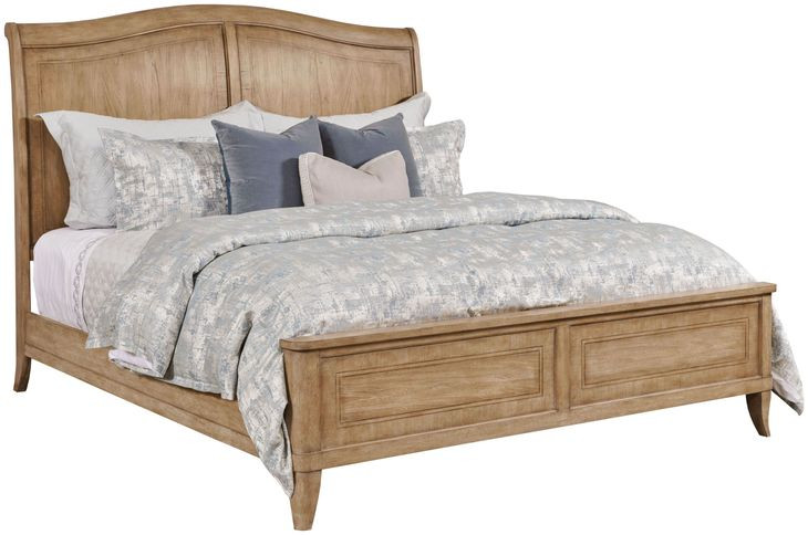 Cadence Light Stain Queen Sleigh Bed