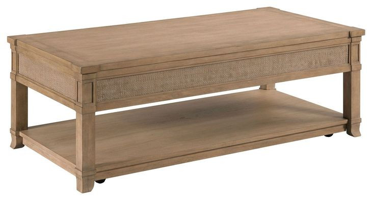 Chastain Caramel 2 Drawer Rectangular Cocktail Table