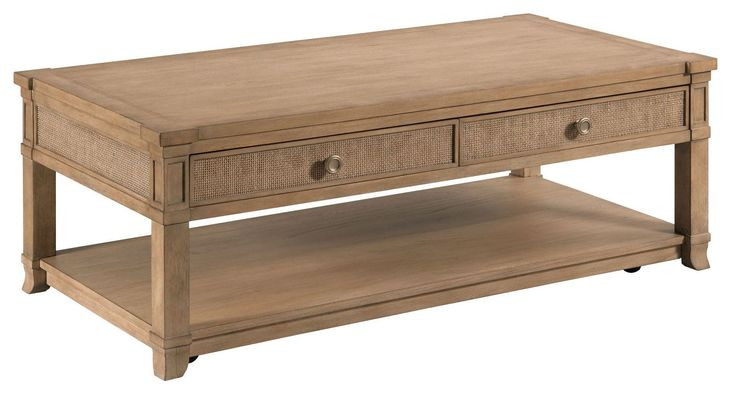 Chastain Caramel 2 Drawer Rectangular Cocktail Table