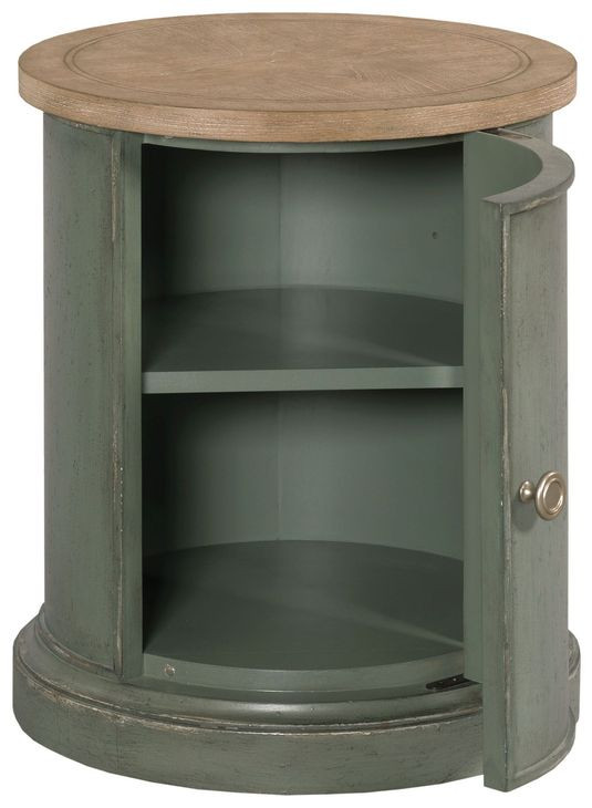 Woodfield Green Round Accent Table