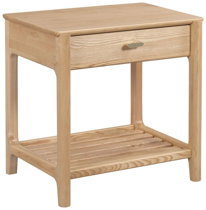 Newport Ash 1 Drawer Nightstand