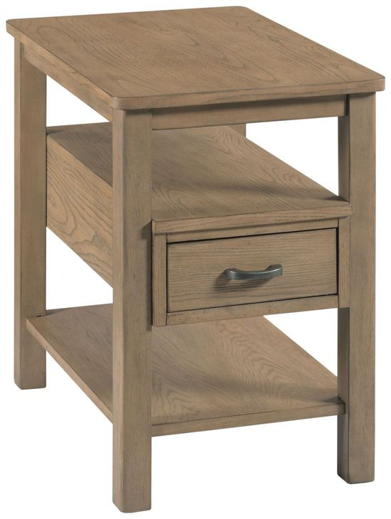Costa Way Hamilton Taupe Rectangular Charging Chairside Table