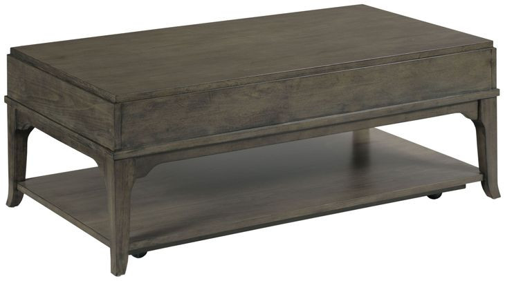 Nicolette Hamilton Charcoal Rectangular Coffee Table with Casters