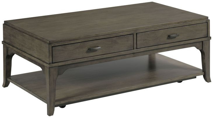 Nicolette Hamilton Charcoal Rectangular Coffee Table with Casters