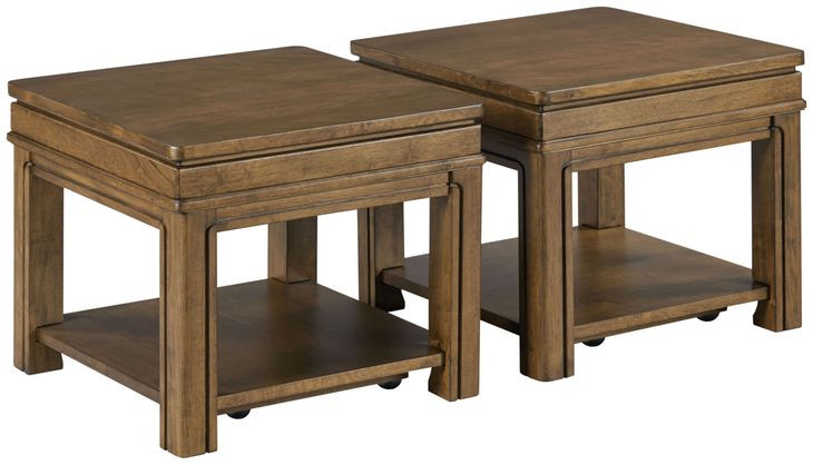 Nicolette Hamilton Auburn Square Bunching Coffee Table Set of 2