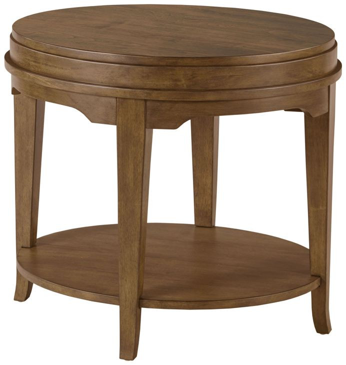 Nicolette Hamilton Auburn Oval End Table