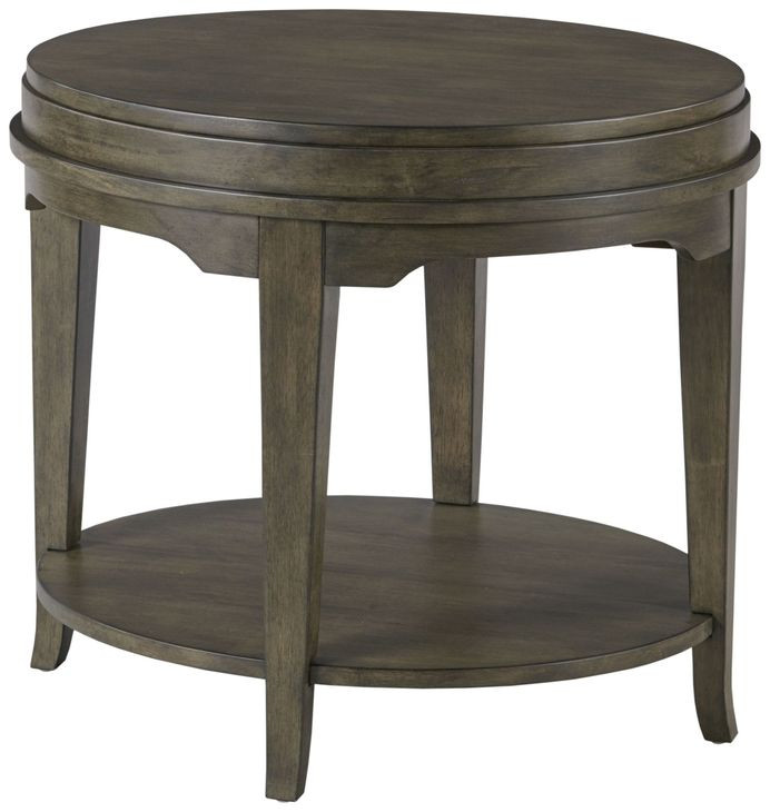 Nicolette Hamilton Charcoal Oval End Table