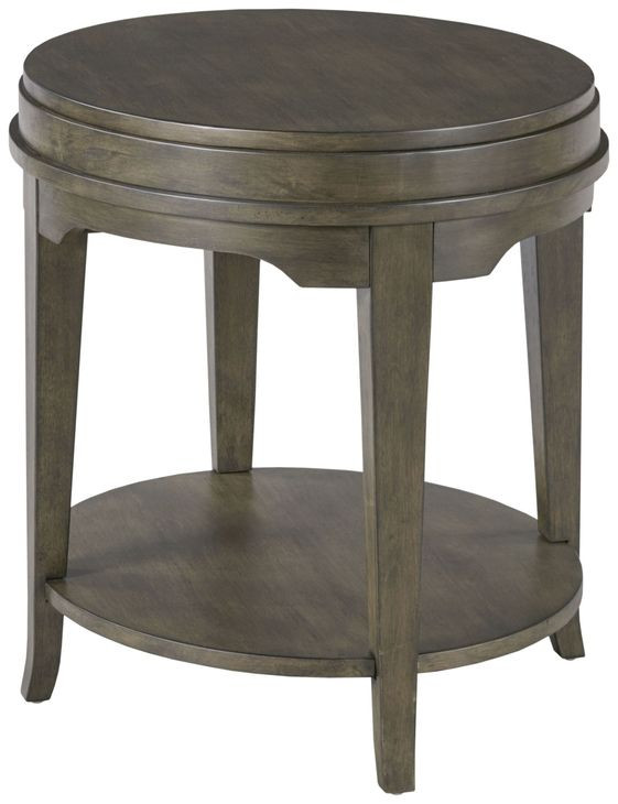 Nicolette Hamilton Charcoal Oval End Table