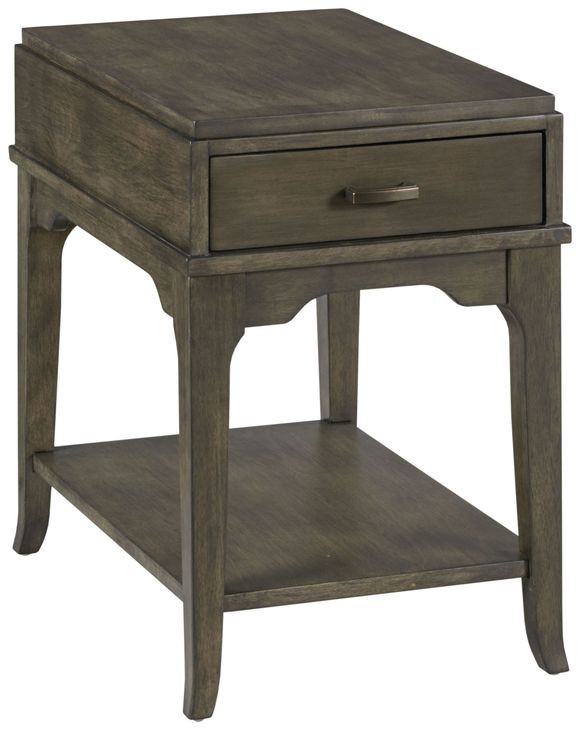 Nicolette Hamilton Charcoal Rectangular Chairside Table