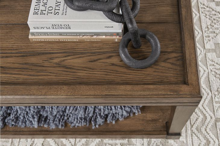 Oliver Hamilton Sepia Rectangular Coffee Table with Casters