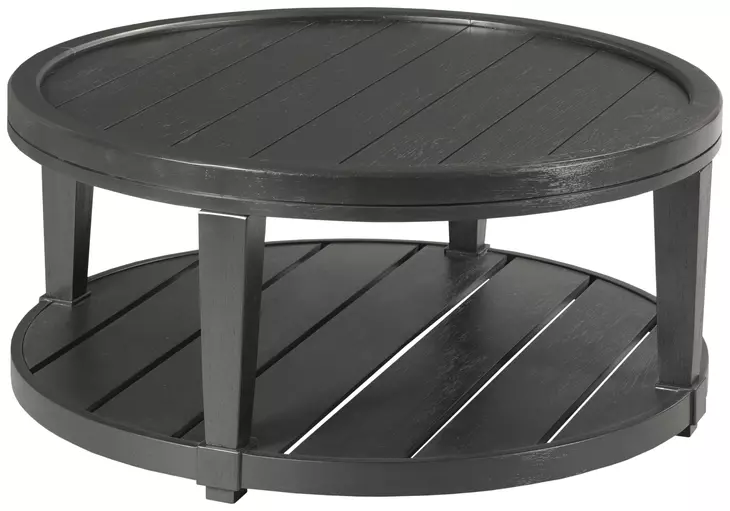 Oliver Hamilton Ebony Round Occasional Table Set
