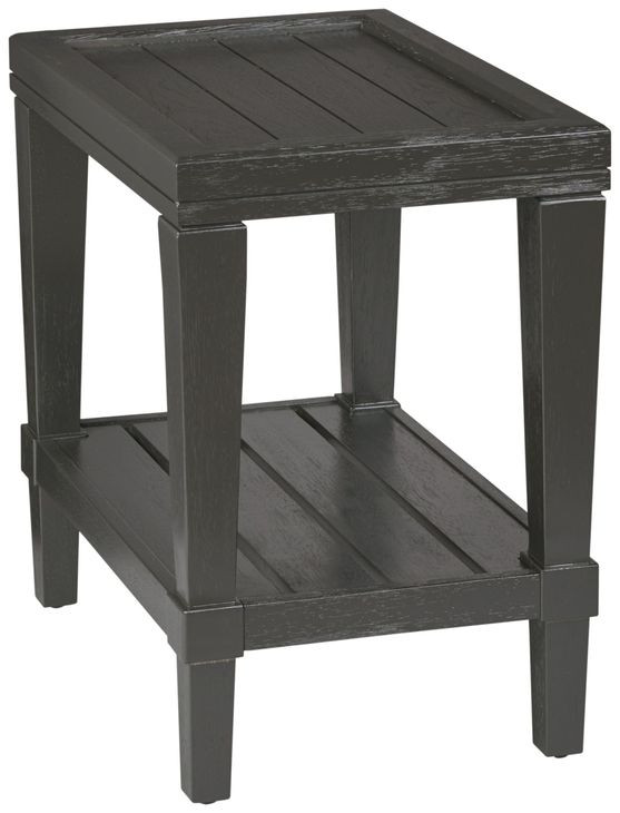 Oliver Hamilton Ebony Rectangular Chairside Table