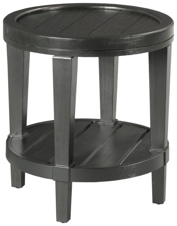Oliver Hamilton Ebony Round End Table
