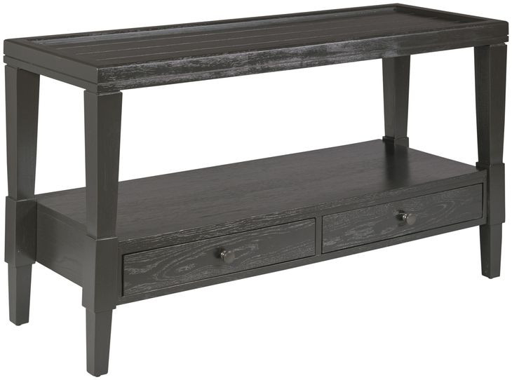 Oliver Hamilton Ebony Round Occasional Table Set