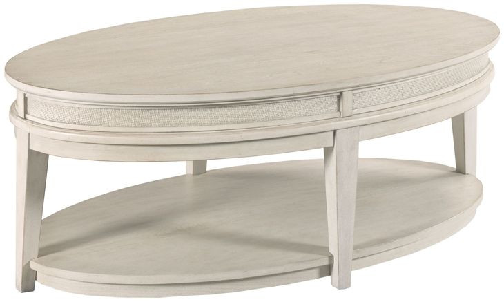 Serra Hamilton Classic White Oval Occasional Table Set