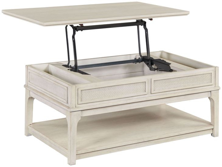 Serra Hamilton Classic White Rectangular Lift Top Coffee Table
