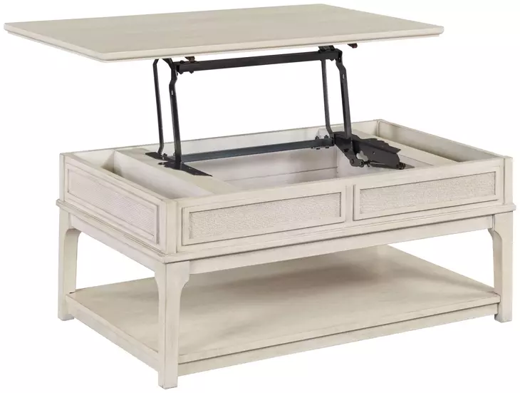 Serra Hamilton Classic White Rectangular Lift Top Coffee Table