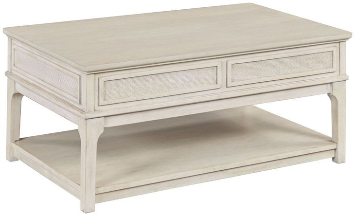 Serra Hamilton Classic White Rectangular Lift Top Occasional Table Set
