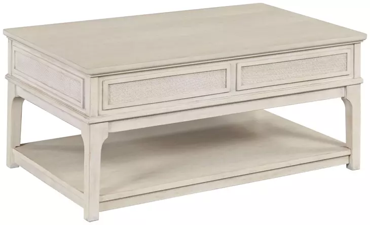 Serra Hamilton Classic White Rectangular Lift Top Coffee Table