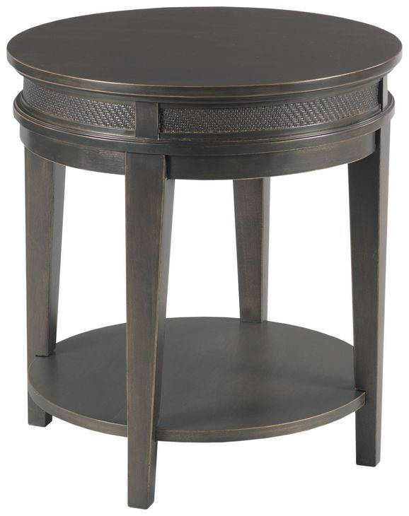 Serra Hamilton Soft Black Round End Table