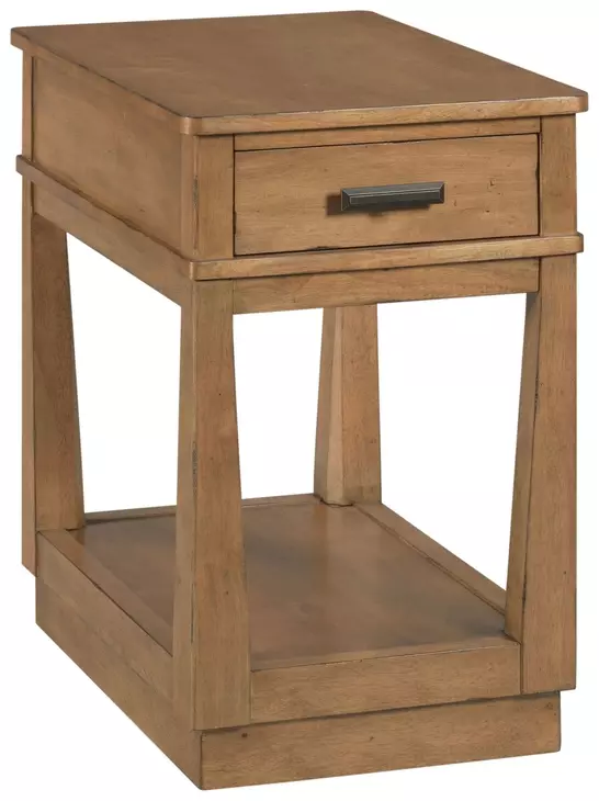 Clifton Medium Stain Rectangular Charging Chairside Table