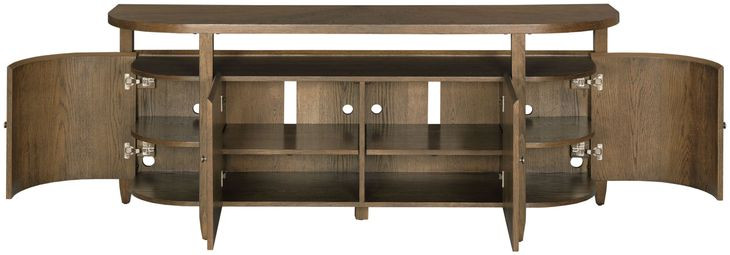 Eldon Medium Stain 70" Entertainment Console with 4 Doors