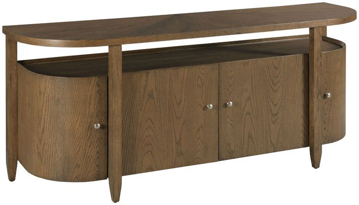 Eldon Medium Stain 70" Entertainment Console with 4 Doors
