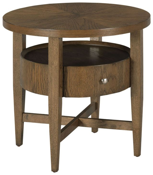 Eldon Medium Stain Round End Table