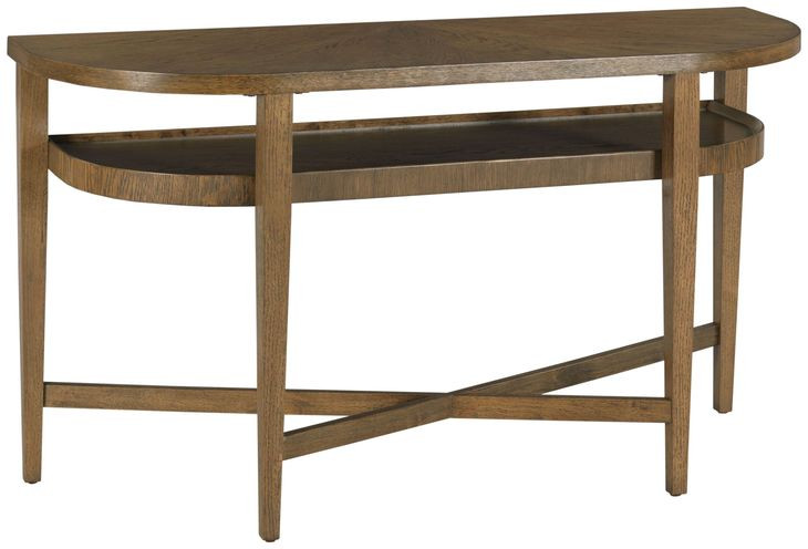 Eldon Medium Stain D Shaped Console Table