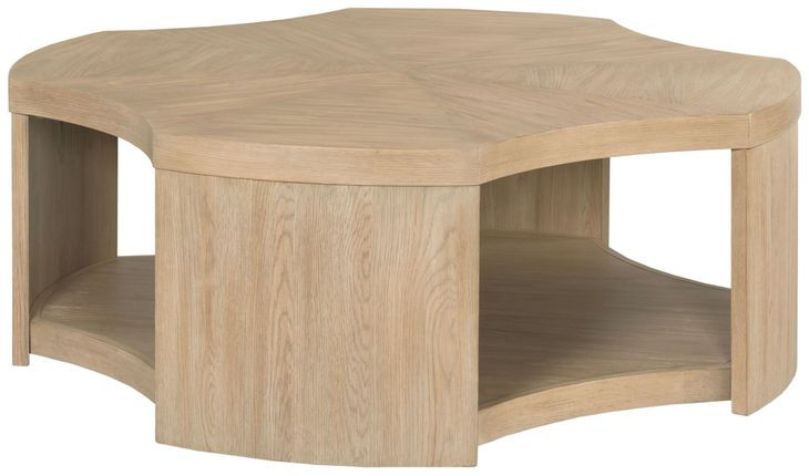 Hidden Treasures Partner Brown Concave Cocktail Table