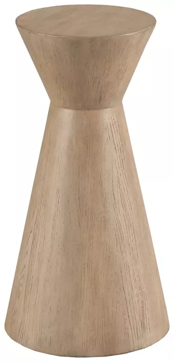 Indiya Light Stain Round Accent Table