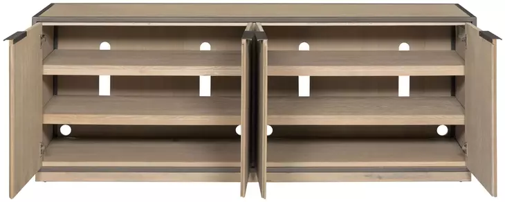 Jive Light Stain 73" Entertainment Console with 4 Doors