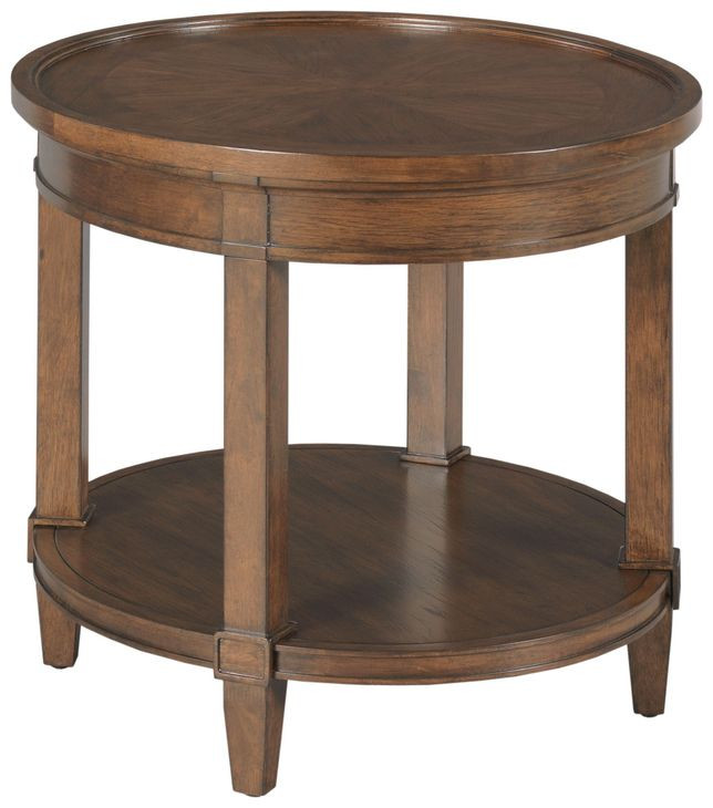 Longham Warm Auburn Oval Occasional Table Set